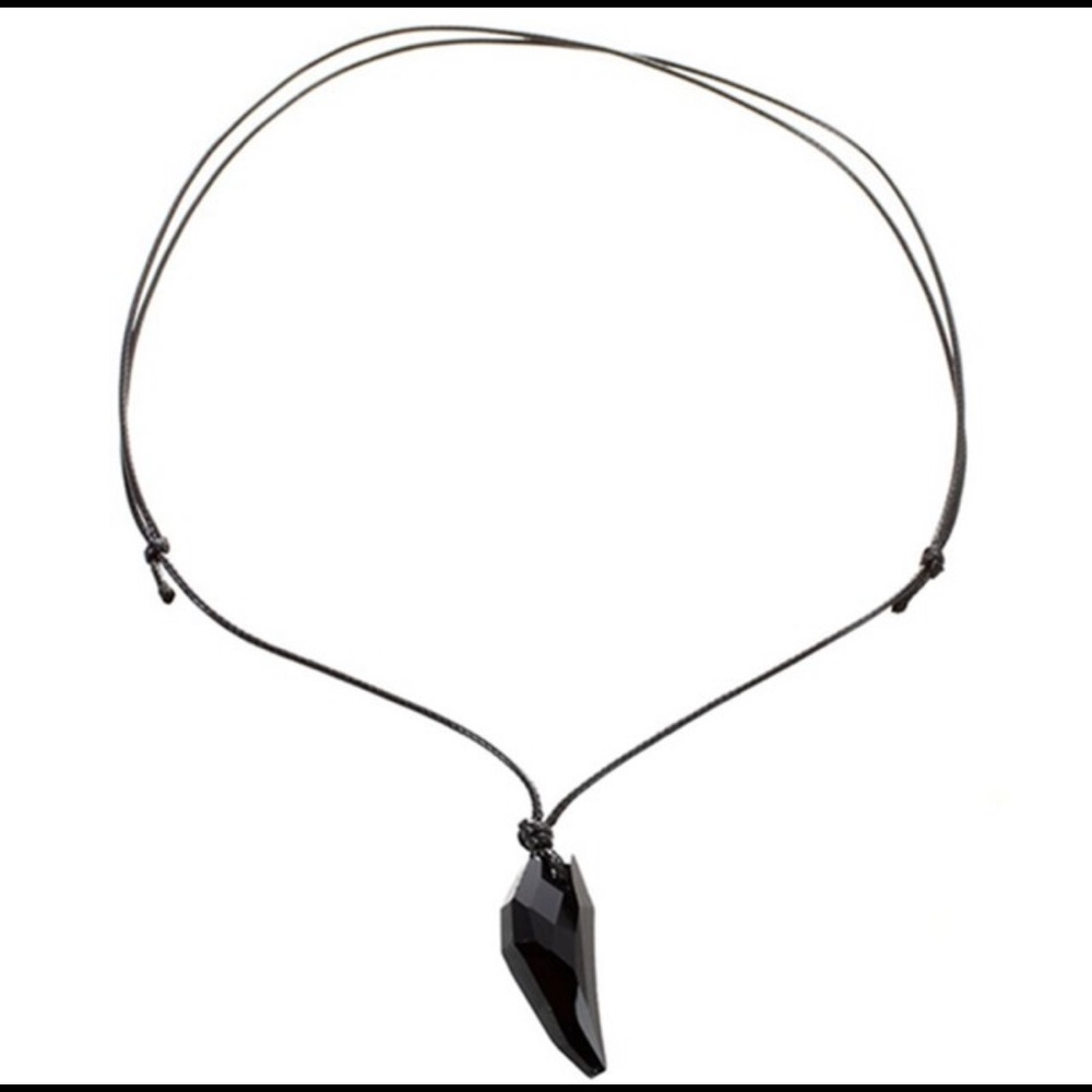 Crystal Wolf Tooth Necklace